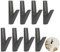 DAIRYCOF Garderobenhaken schwarz kleiderhaken für akustikpaneele Zinklegierung Kleiderhaken Garderobenhaken,Wandhaken Garderobenhaken für Bäder Küchen (8 Stück Perle schwarz Zinklegierung)