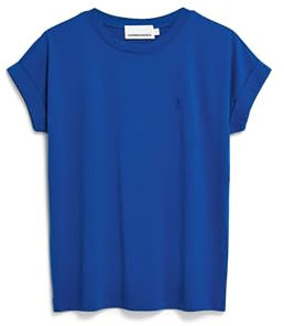 ARMEDANGELS Damen T-Shirt aus Bio-Baumwolle IDAARA T-Shirt Loose Fit Lapis Blue