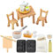 Mini Puppenhaus Möbel Set, Aolkee Mini Puppen Haus Zubehör, Mini Küche Puppenhaus Zubehör, Mini Möbel Backzubehör, Weihnachtsdekoration