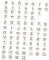 EXCEART 80St geometrisches Lineal Buchstaben bastelzeug das Symbol Stencil zeichentusche oplatki handystativ gießform Teller Weiß
