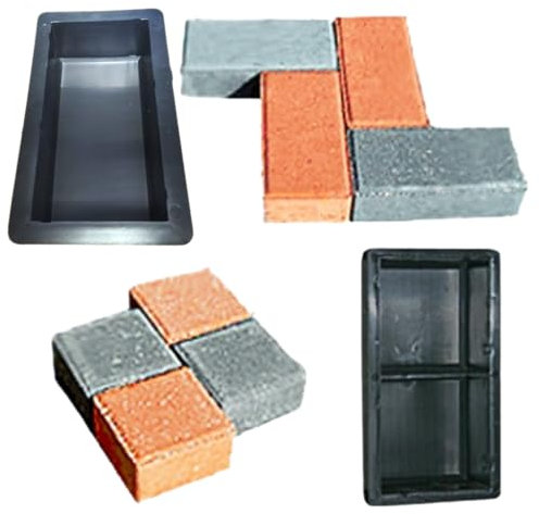 Schalungsformen Gießformen - 15 Stück (10 +5) Rechteckpflaster 20 x10 x 6cm