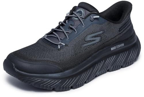 Skechers Herren Go Walk Max Cushioning Hyper Burst Zoltar Slip-InTurnschuhe | Freihändige Slip-Ins, maximale Dämpfung, Hyper Burst-Zwischensohle, luftgekühlte Goga-Matte-Einlegesohle, Mesh-Obermaterial
