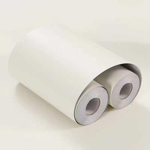 VisitRyl Frise Murale Autocollante Blanc chaud 15cm X 1000cm Adhésive Réutilisable pour Décoration Intérieure Facile à Poser