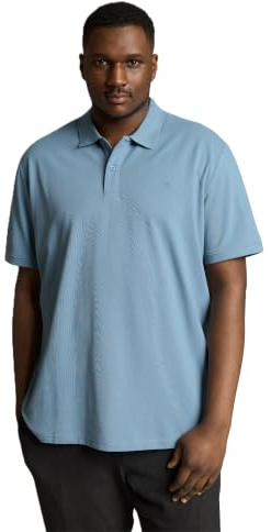 TOM TAILOR Herren 1044827 Poloshirt, 39441-Mountain Spring Blue, 3XL Größen