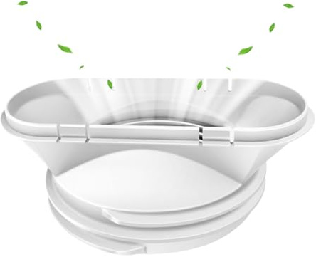 Klimaanlagen Abluftschlauch Rohrverbinder, Klimaanlagen Abluftschlauch Adapter 130 mm Innen/150 mm Außen, Klima Schlauch Fensteradapter, Schlauch Adapter für Tragbare Mobile Klimaanlage