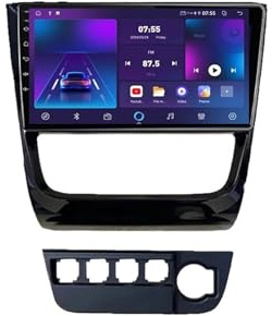 Reproductor Multimedia Android Auto Compatible con VW Golf GC 2010-2019, Radio inalámbrica Carplay.(T10 4-64GB CAM 4G)