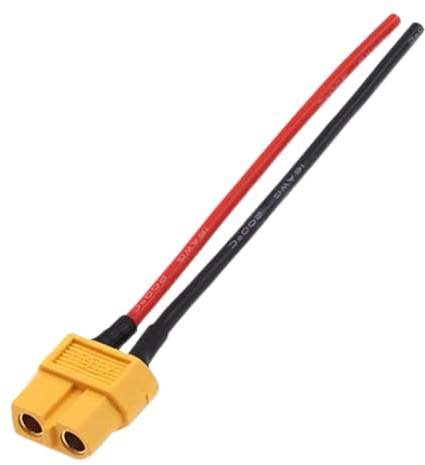 Yaztauho XT60 Stecker, Vorgefertigte Stecker 16AWG mit Kabel, Steckverbinder Zubehör Station Tragbar für Solaranlage RC-Akku Auto