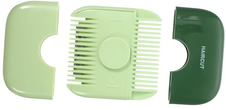 Tragbarer Manueller Haartrimmer für Spliss und Ponyhaar, Grün | Schutzaufsatz, aus ABS und Edelstahl, Schnell für Frauen, Reisen und Waschtischpflege
