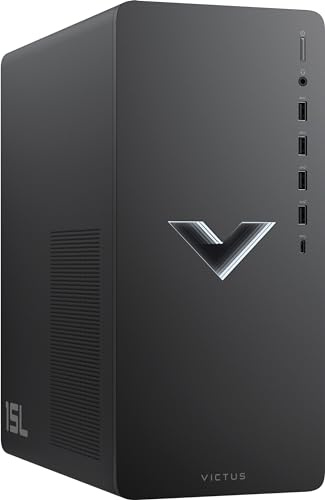 HP Gaming Tower - NVIDIA GeForce RTX 4060, Intel Core i5, 1000 SSD - Silver (Renewed)