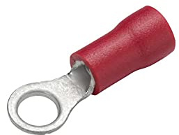HELLA 8KW 044 276-003 Leitungsverbinder - rot - von: 0.5mm² - bis: 1.0mm² - M4 - Ringform - Menge: 100