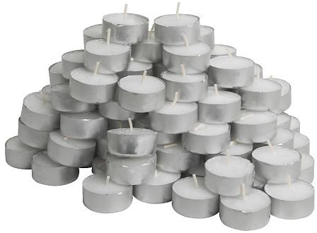Hillfield® 1000 Teelichter MARKENQUALITÄT, 4 Stunden Brenndauer, Weiß