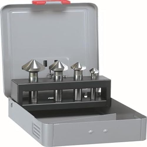 ALPEN Kegelsenker Set HSS-Cobalt 6-teilig (ø 10,4 - 25 mm, Entgrat- und Senkwerkzeug für Bohrungen, nachschärfbar) 229000004100