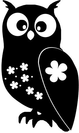 kleb-Drauf® | 1 Eule | Schwarz - matt | Autoaufkleber Autosticker Decal Aufkleber Sticker | Auto Car Motorrad Fahrrad Roller Bike | Deko Tuning Stickerbomb Styling Wrapping