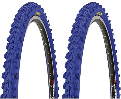 KENDA 2 x MTB Reifen farbige Fahrradreifen 26 Zoll 50-559 26 x 1.95 (BLAU)