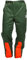 WOODSafe Schnittschutzhose Klasse 1, Forsthose, kwf-geprüft, Bundhose grün/orange mit Hosenträgern, Herren - Waldarbeiterhose mit Schnittschutz Form A, Größe 54