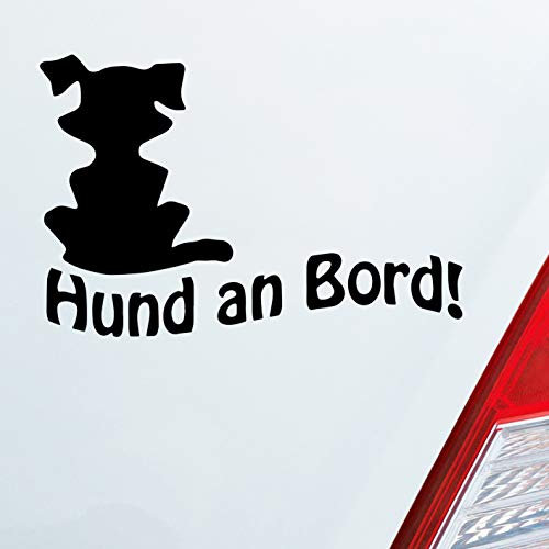 Hellweg Druckerei Hund an Bord Dog Tier Tuning Auto Aufkleber Sticker Heckscheibenaufkleber