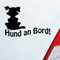 Hellweg Druckerei Hund an Bord Dog Tier Tuning Auto Aufkleber Sticker Heckscheibenaufkleber
