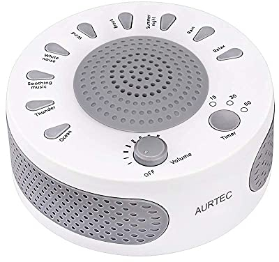 Sleep White Noise Machine, 9 Thérapie naturelle apaisante pour bébé, insomnie, problèmes de sommeil, personnes âgées, etc. Reposez-vous facilement avec la minuterie, USB ou batterie
