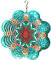 FONMY Stainless Steel Wind Spinner-3D Indoor Outdoor Garden Decoration Crafts Ornaments 6Inch Multi Color Mandala Flower Wind Spinners