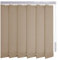 Sonnenschutz-HH® - Lamellenvorhang beige lichtdurchlässig - Breite 190 cm x 65 cm Höhe - Lamellenbreite 127mm Vertikaljalousie Vertikalanlage Schiebevorhang