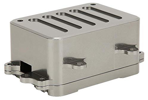 Drfeify 1/10 RC métal ESC récepteur boîte Accessoire Compatible avec SCX10 RC pièces de Voiture sur chenilles