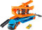 Hot Wheels GNM62 - City Mega Action Transporter mit Platz für bis zu 20 Fahrzeuge im Maßstab 1:64, mit Aufzug- und Starter-Funktion und 1 Hot Wheels Fahrzeug, ab 3 Jahren