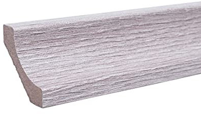 Leiste24 Hohlkehlleiste - Schmetterlingsleiste aus MDF 20 x 20 x 2.600mm - Eiche Weiß