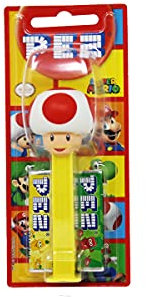 PEZ Super Mario Pilz Spender mit 2 Päckchen süßen Bonbons 17g