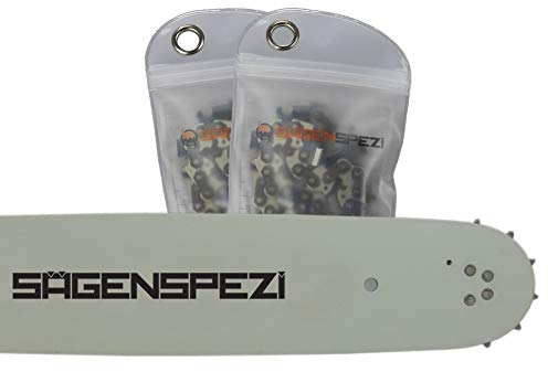 33cm Schwert-Set Drive mit 2 Vollmeißelketten .325 56TG 1,5mm passend für Scheppach CSP5300