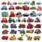Woohome Patches zum Aufbügeln Bagger, Rennwagen, Feuerwehrauto, Auto Patch Sticker, 40 Stück Applique Flicken Patches für Kleidung Blumen Aufnäher Applikation Flicken Patches für DIY T-Shirt Jeans