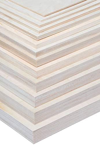 3mm Sperrholz Platte DIN A1 A2 A3 A4 A5 Multiplexplatten Zuschnitt Holz unbehandelt, 50 Stück, DIN A1 (841mm x 594mm)