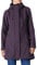 Damen Regenjacke Lange Softshelljacke mit Kapuze Frauen Übergangsjacke Regenmantel Gefütterte Funktionsjacke Wasserdichte Windbreaker Wanderjacke Atmungsaktive Outdoorjacke für Wandern Laufen Lila L