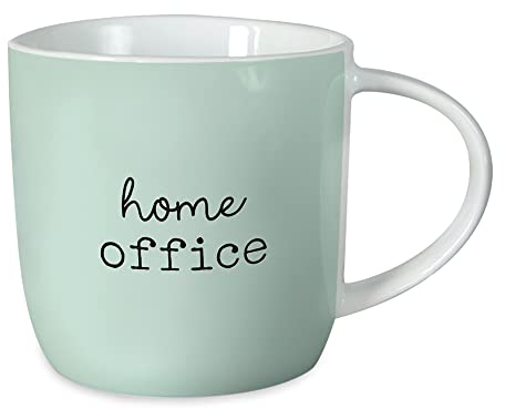 Grafik-Werkstatt Kaffeetasse mit Spruch 300 ml Porzellan Tasse Home Office
