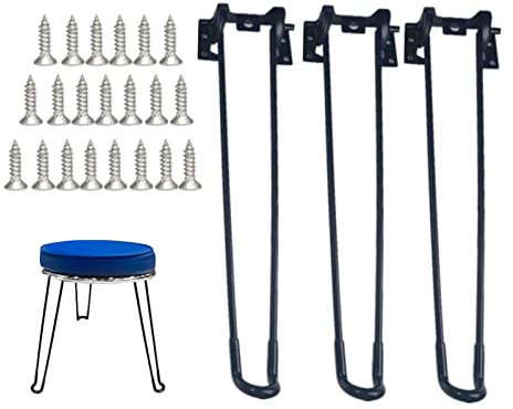 Yeeda Tischform für Harz, runde Harz-Tischform mit 3 Haarnadel-Beinen für Tisch-Epoxidharz, kreative Silikon-Tablett-Formen für großes Tablett, Uhr, Kunstharz, Geschenke