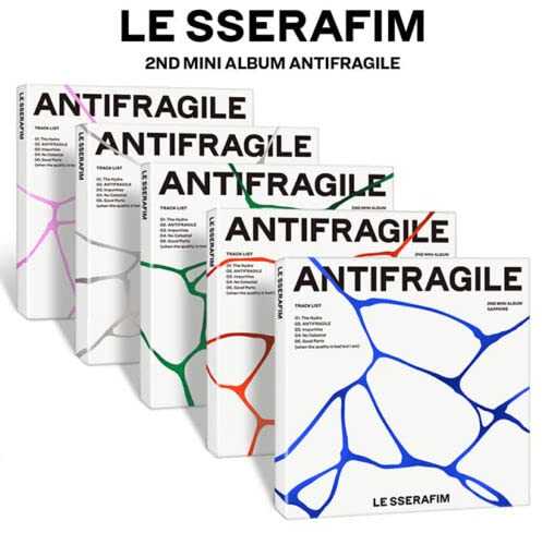 ( COMPACT Ver. ) LE SSERAFIM ANTIFRAGILE 2nd Mini Album ( RUBY Ver. )+1ea Store Gift Photo Card K-POP SEALED