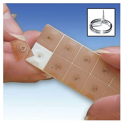 Ratiomed Ohr-Dauernadeln 148504 -PL- 0,22 x 1,5 100 Stück, Silber, Metall, Basic