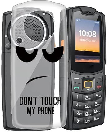 AQGG Hülle für AGM M7 (2.40 Zoll) Hüllen Schutzhülle Tasche handyhülle Stoßkasten Schale Phone Case Transparente TPU Weich Silikon Cases -Schau Mich an -duo5