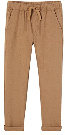 Vertbaudet Jungen Hose mit Leinenanteil Hellbraun 152