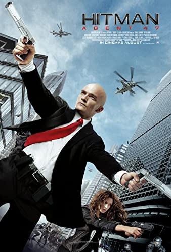 Hitman Agent 47 A0 Poster on Canvas - Filmkunstposter in verschiedenen Größen für Wohn- oder Schlafzimmerideen. Randlose Kultfilmbilder, klassische ikonische 70er, 80er, 90er Jahre, Vintage-Retro-Wan