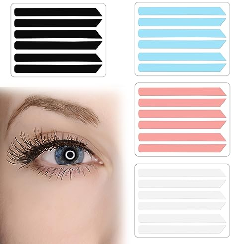 24 Pcs Wimpernlift Band Kit, weiche Pads Stäbe wiederverwendbare Perm Band Wimpernlifting Kompensator, Silikon Wimpernlift Pads Wimpernlift Werkzeug, für Wimpern Lifting (4 Farben)