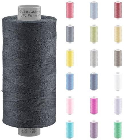Nähmit - Gütermann PERMA -120 Nähgarn + GRATIS FARBKARTE 120er 1000m Rolle Polyester Nähmaschinengarn für Haushalts & Industrie Nähmaschine Qualitäts Nähgarn - A40-32053