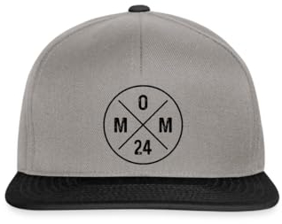 Spreadshirt Mom 2024 Snapback Cap, One Size, Graphit/Schwarz