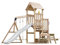 AXI Mette Aire de Jeux en Bois avec 2 Balançoires, toboggan BLANC, Table de Pique Nique / Aire de Jeux Extérieur avec balançoires/ bac à sable/téléscope| Portique Balançoire/Jeux en Bois Extérieur