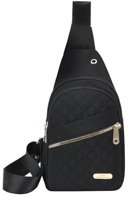 Long Keeper Sling Bag Brusttasche für Damen Mädchen Sling Rucksack Klein Crossbody Rucksack Umhängetasche Reise Outdoor Casual Handy Schultertasche