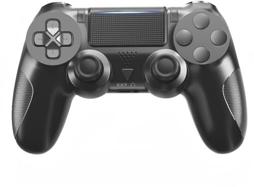 Wireless Controller für PS-4, LED Game Controller Kompatibel mit PS-4/Slim/Pro/PC, Gamepad mit Dual Vibration, Touchpad, 6-Achse
