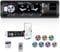CAMECHO Autoradio 1 Din Bluetooth 5.0 con Supporto per Cellulare, Lettore MP3 1 Din con Vivavoce Bluetooth U Disk/FM/TF/AUX/USB, Radio con 7 Retroilluminazione