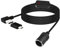 RIIEYOCA Spina USB a Cavo Accendisigari 12V, Adattatore Accendisigari Maschio-Femmina ad Angolo Retto da 5V a 12V a 90 Gradi per Telecamera Cruscotto, Rilevatore Radar, GPS (3M/9,9FT)