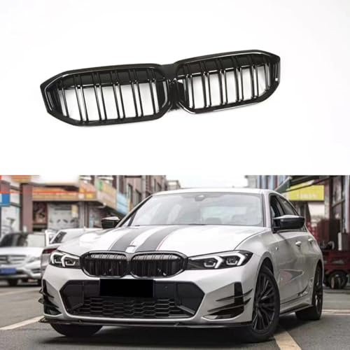 REMAZ Auto Frontstoßstange Mesh Grill für BMW 3 Series G20 2023 2024, Auto Kühlergrill Stoßstange Mesh Grill Frontstoßstange Langlebig