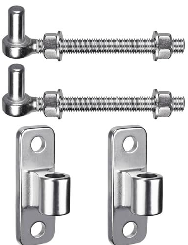 Upgrades Bolzen Scharniere für Tore, rostfreie Türscharniere, verstellbare Bolzen, Scharniere, einfache Installation für Holz- oder Metalltüren