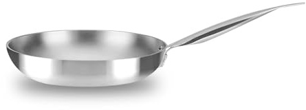 Wintem Padella Svasata in Alluminio 40cm con Manico Ergonomico - Ecosostenibile e Doppio Fondo Brevettato 22,7cm - Adatto a Piani a Induzione, Vetroceramica, Gas ed Elettrico - Resistente al Calore